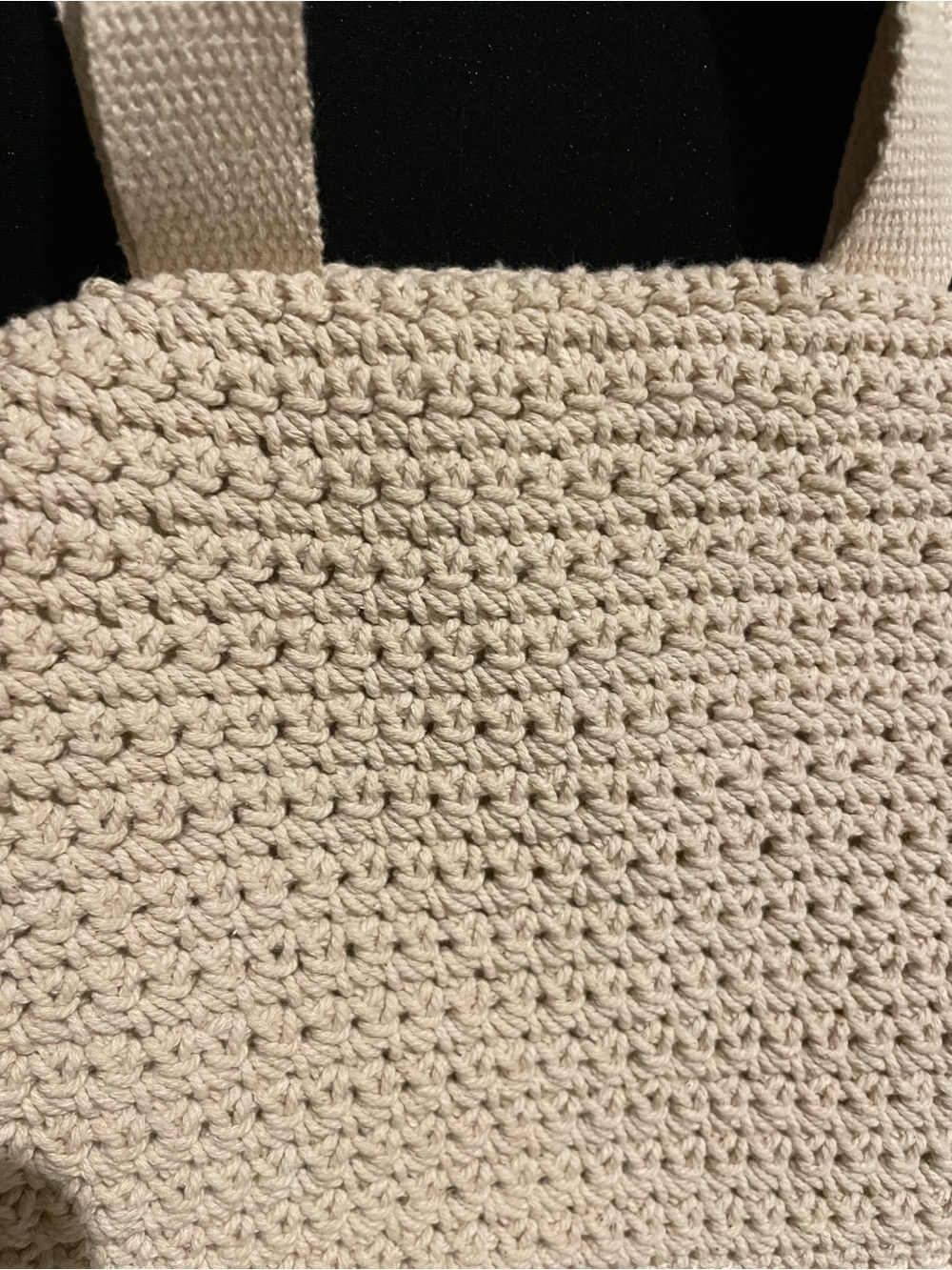 wild fable, Cream Crochet Backpack with Drawstring Flap, Like New - Picture 3 of 11